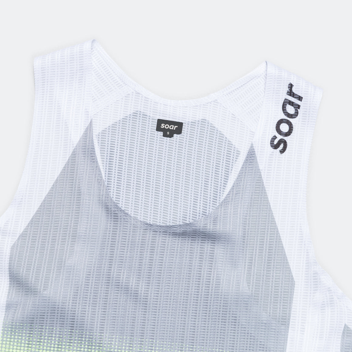 Soar - Womens Race Vest - Grey/Yellow - Up There Athletics