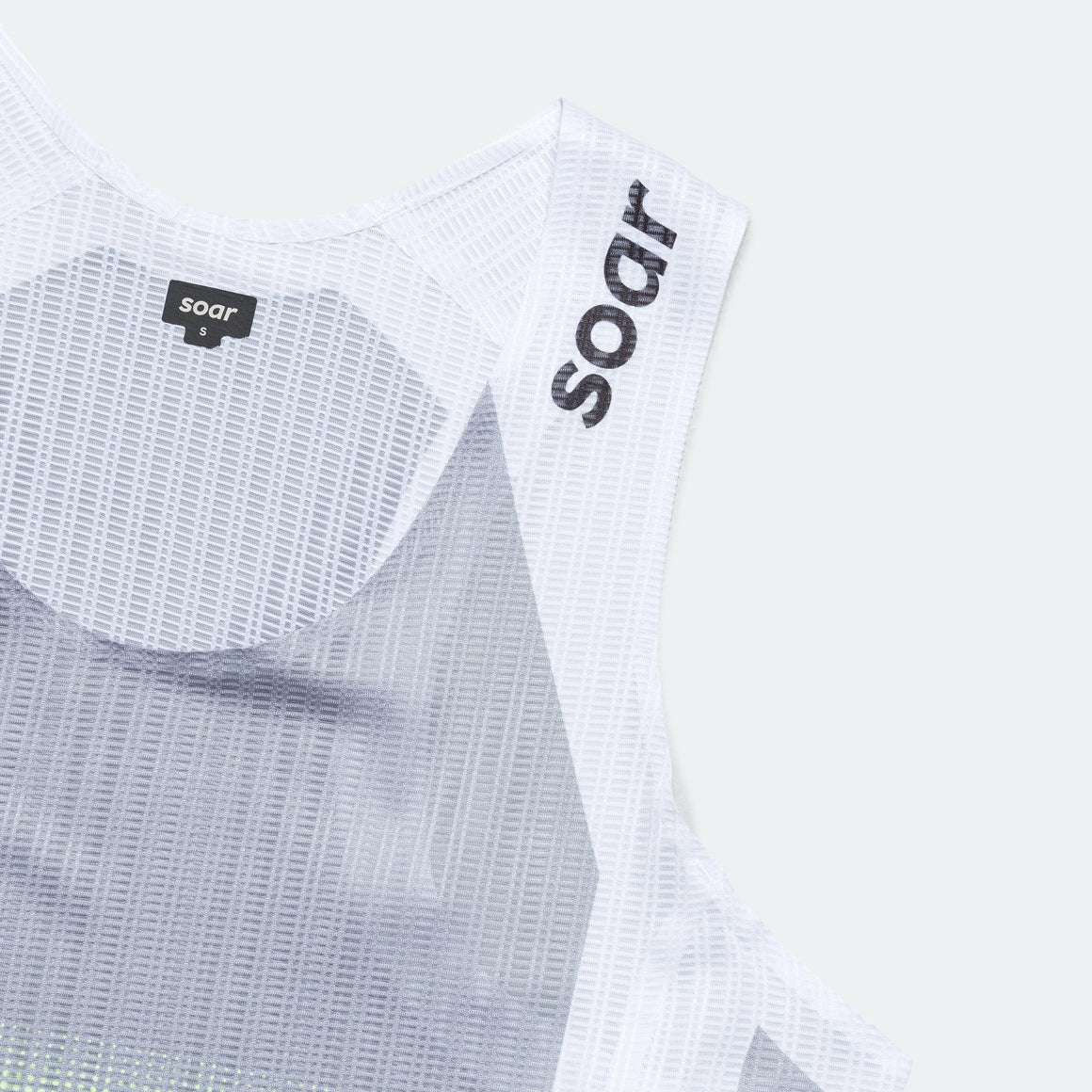 Soar - Womens Race Vest - Grey/Yellow - Up There Athletics