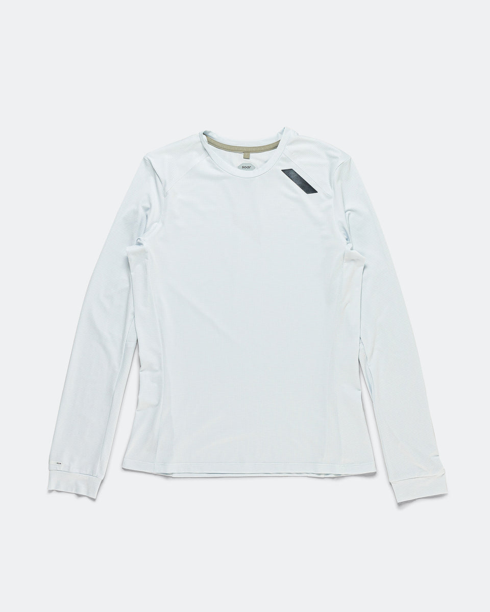 Soar - Womens LS Tech T - Halogen Blue | Up There Athletics