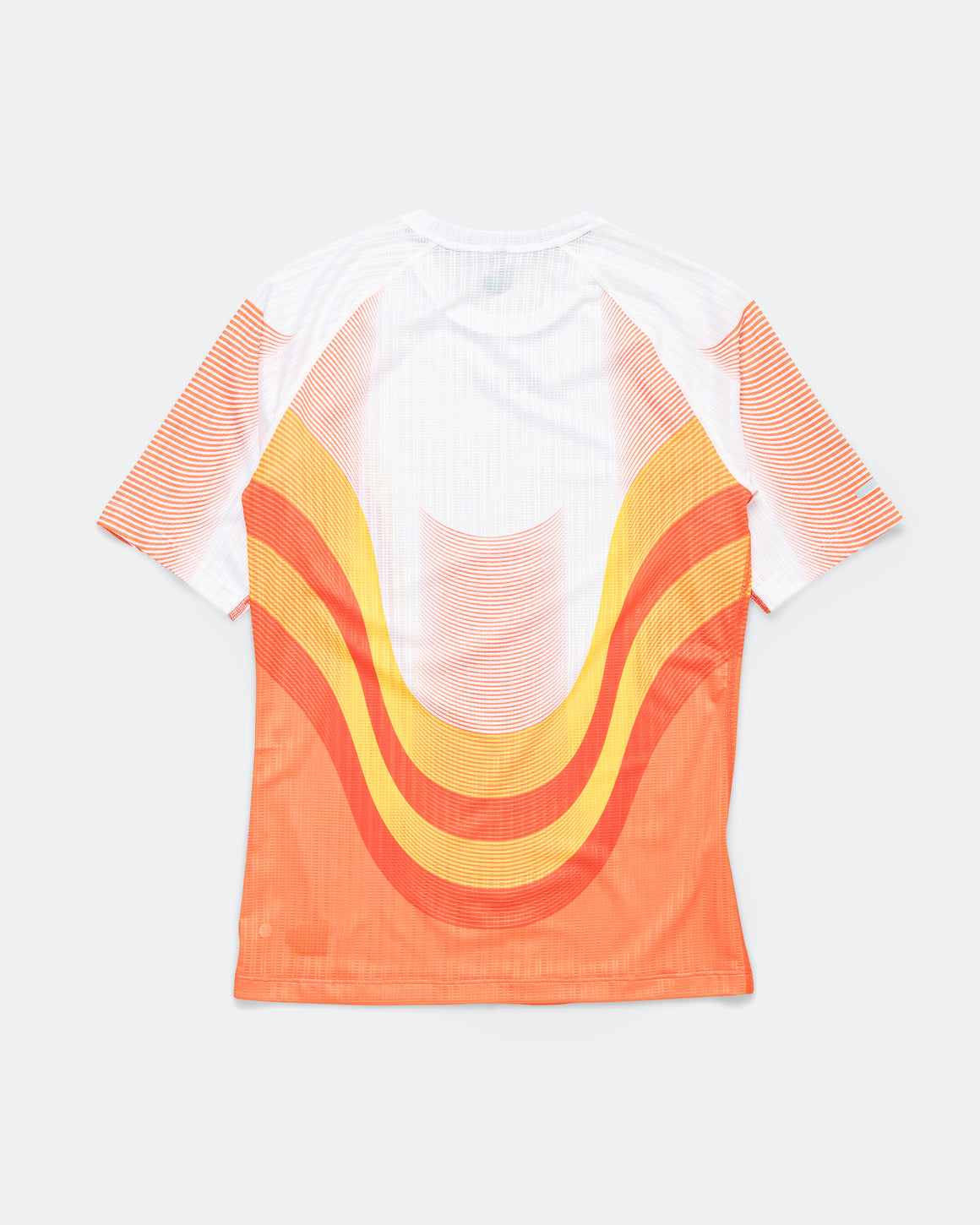Soar - Womens Race Tee - Orange/Red-White - Up There Athletics