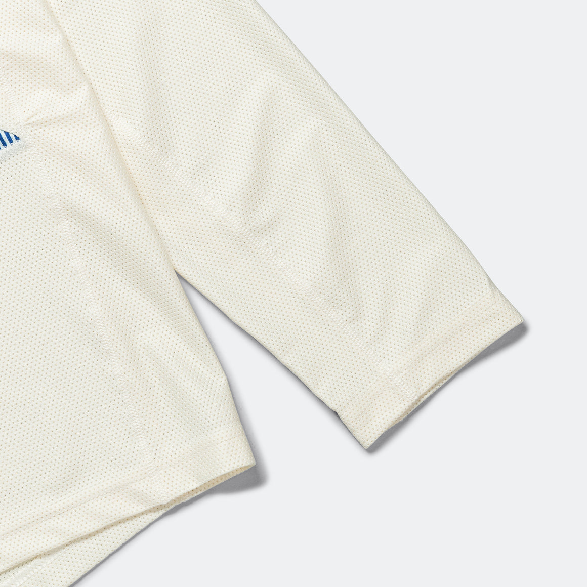 Tracksmith - Mens Van Cortlandt Long Sleeve - Ivory/Royal Stripe - Up There Athletics