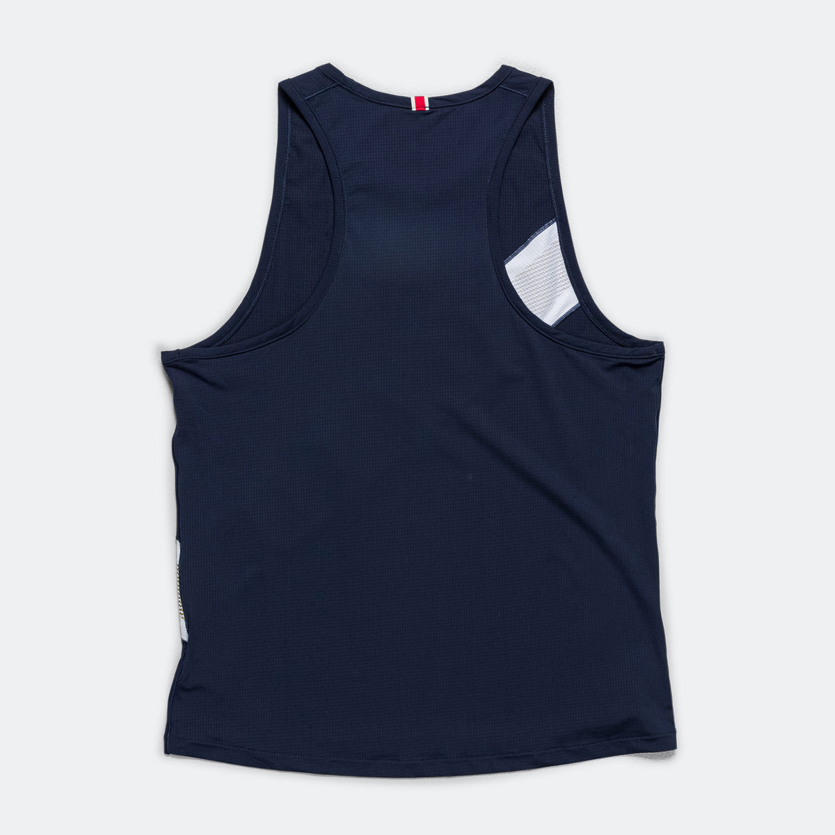 Tracksmith New England Strata Performance Singlet Navy top White Men's Medium