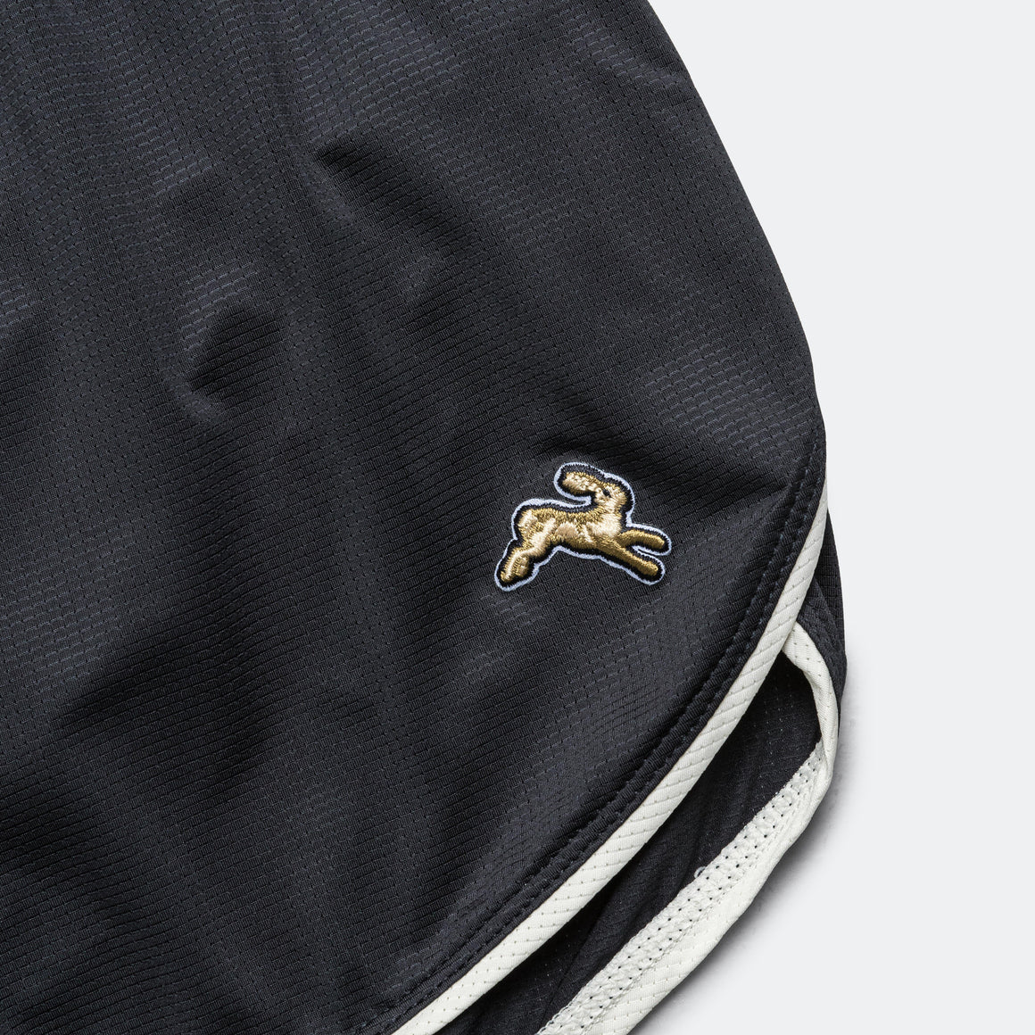 Tracksmith - Mens Twilight Split Shorts - Black/Ivory - Up There Athletics