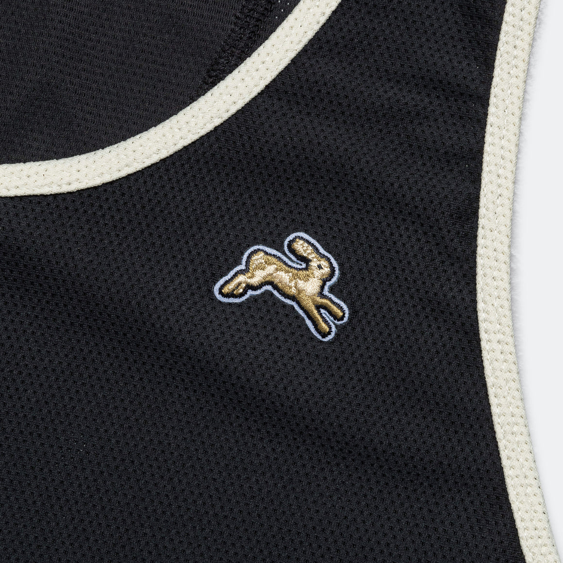 Tracksmith - Mens Van Cortlandt Singlet - Black/Ivory-Ivory - Up There Athletics