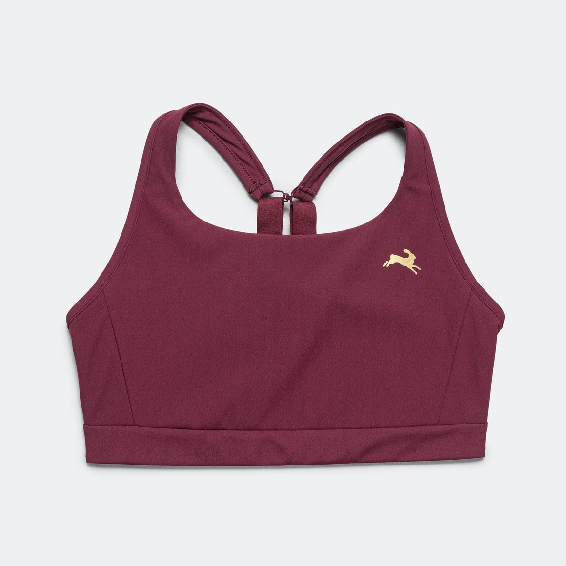 Tracksmith - Womens Allston Adjustable Support Bra - Berry - Up There Athletics