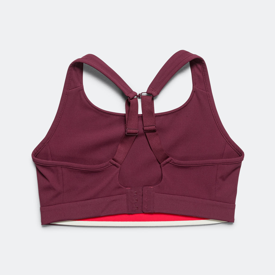 Tracksmith - Womens Allston Adjustable Support Bra - Berry - Up There Athletics