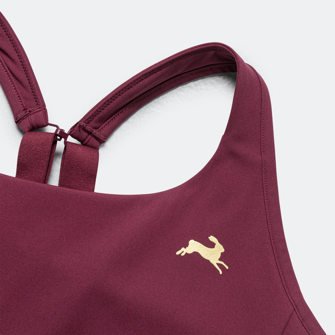 Tracksmith - Womens Allston Adjustable Support Bra - Berry - Up There Athletics