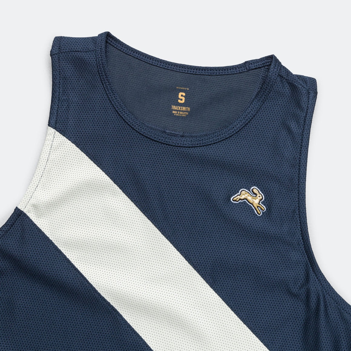 Tracksmith - Womens Van Cortlandt Singlet - Navy/Ivory - Up There Athletics