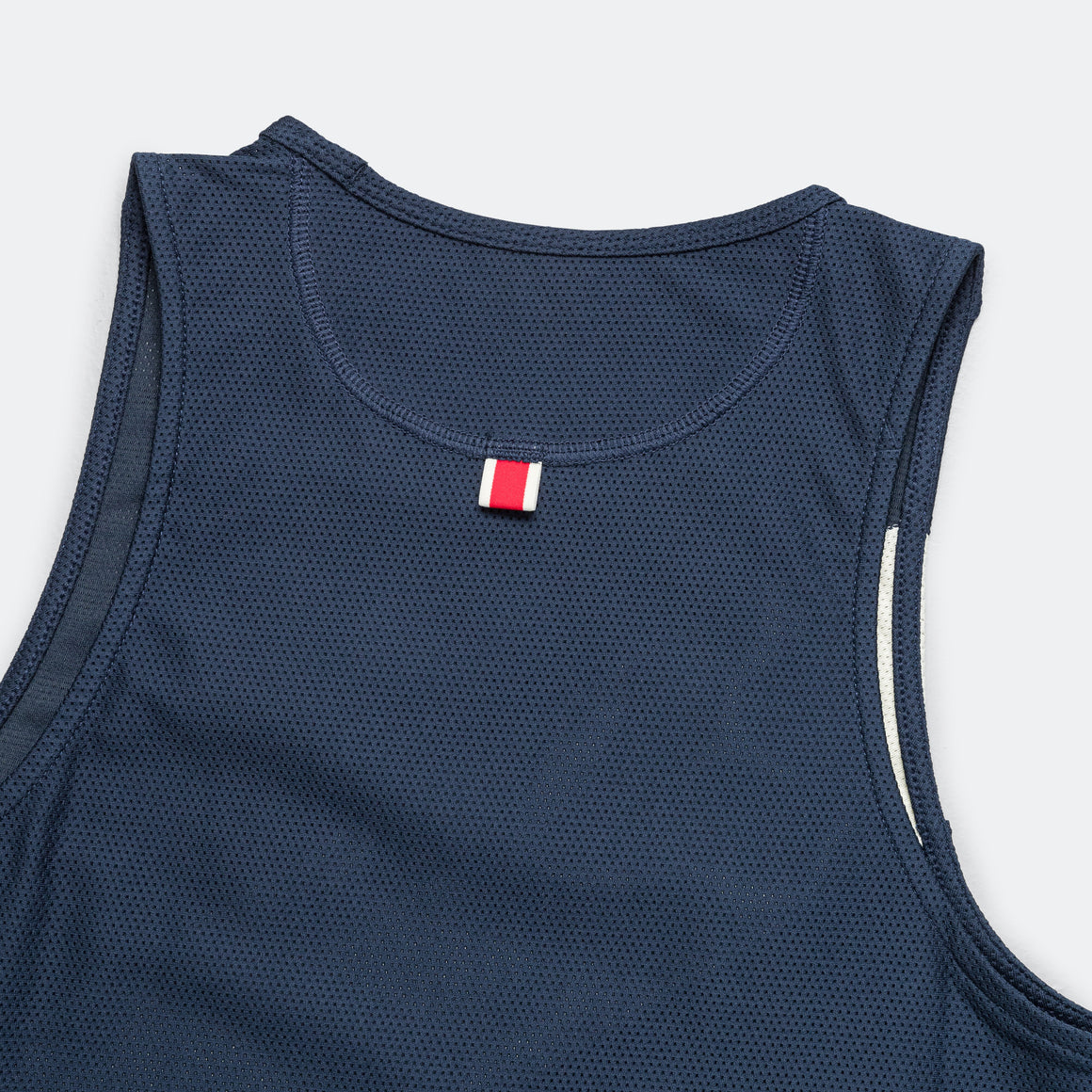 Tracksmith - Womens Van Cortlandt Singlet - Navy/Ivory - Up There Athletics