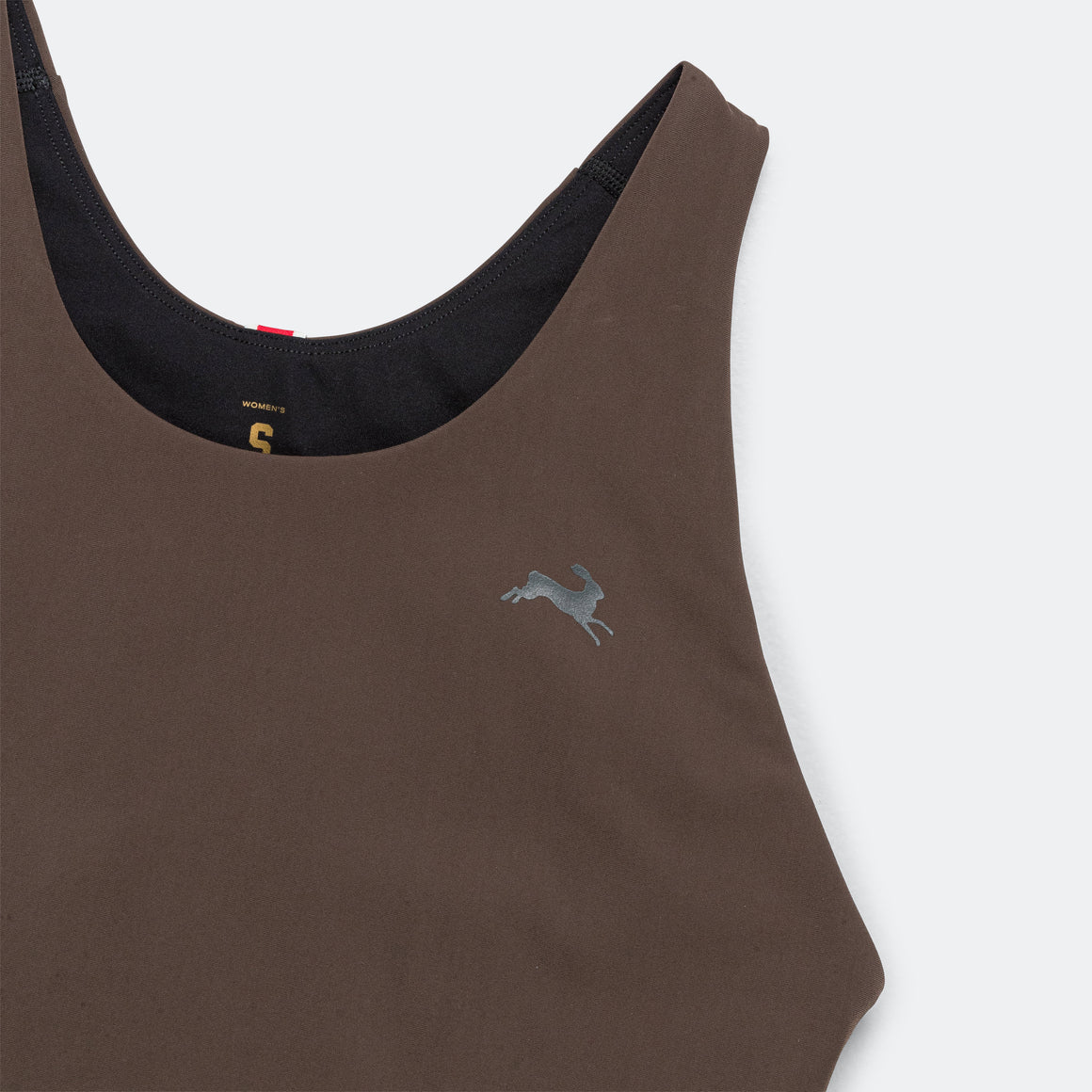 Tracksmith - Womens Turnover Crop Top - Espresso - Up There Athletics