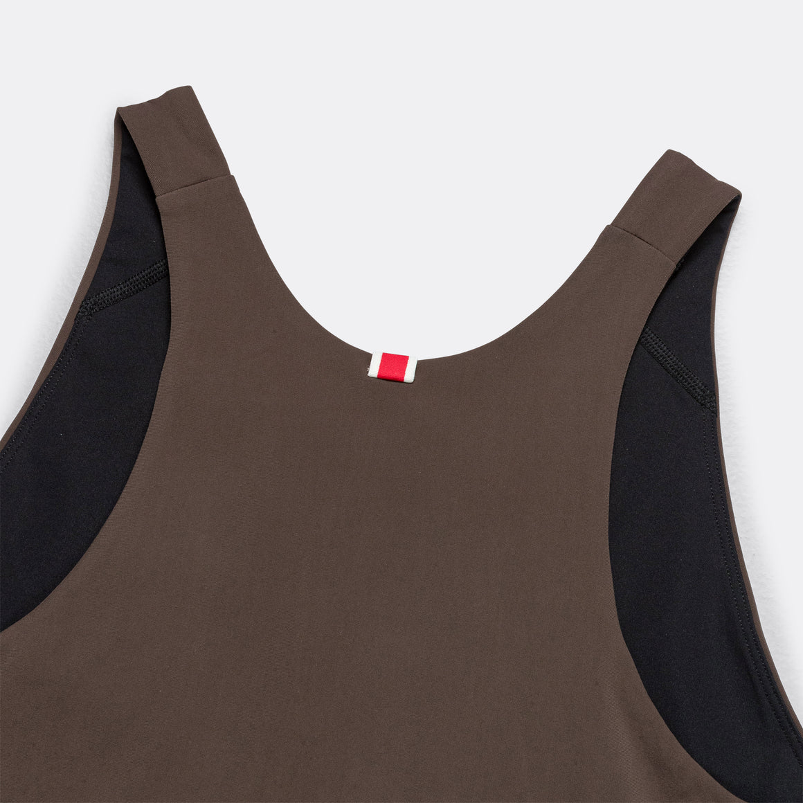 Tracksmith - Womens Turnover Crop Top - Espresso - Up There Athletics