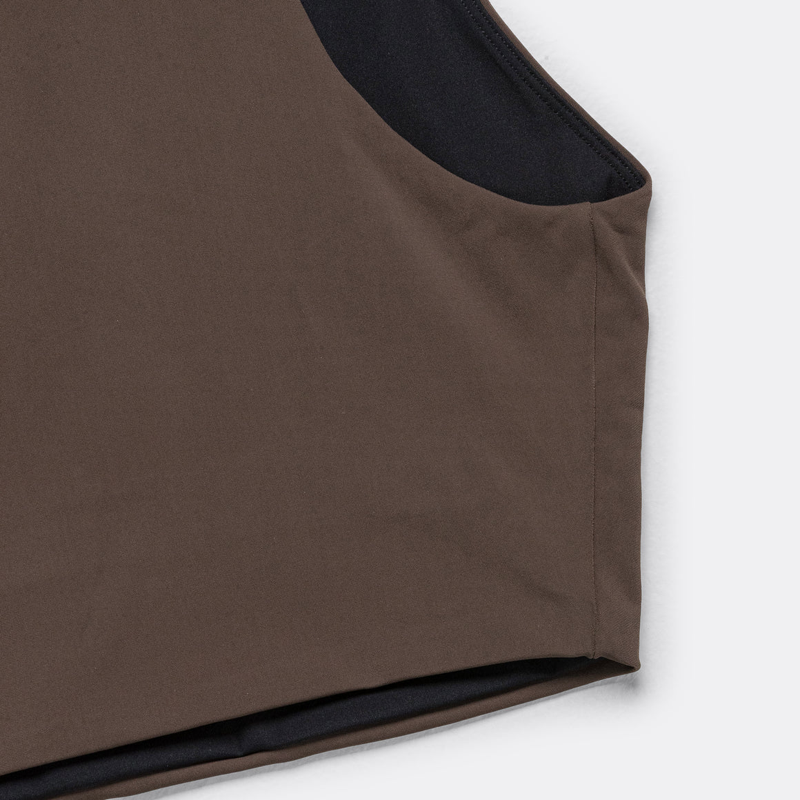 Tracksmith - Womens Turnover Crop Top - Espresso - Up There Athletics