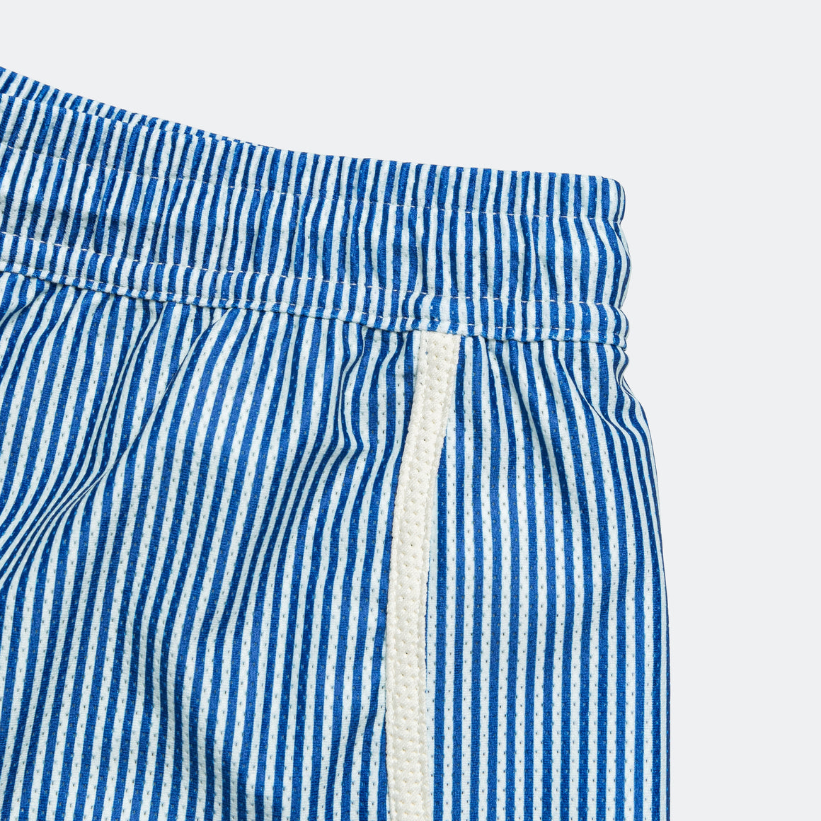 Tracksmith - Womens Van Cortlandt Shorts - Royal Stripe/Ivory - Up There Athletics