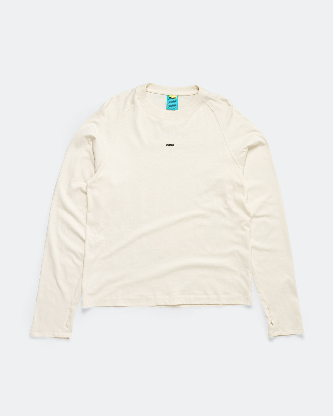 UNNA - Mens Smiles Club LS Tee - Vanilla White - Up There Athletics