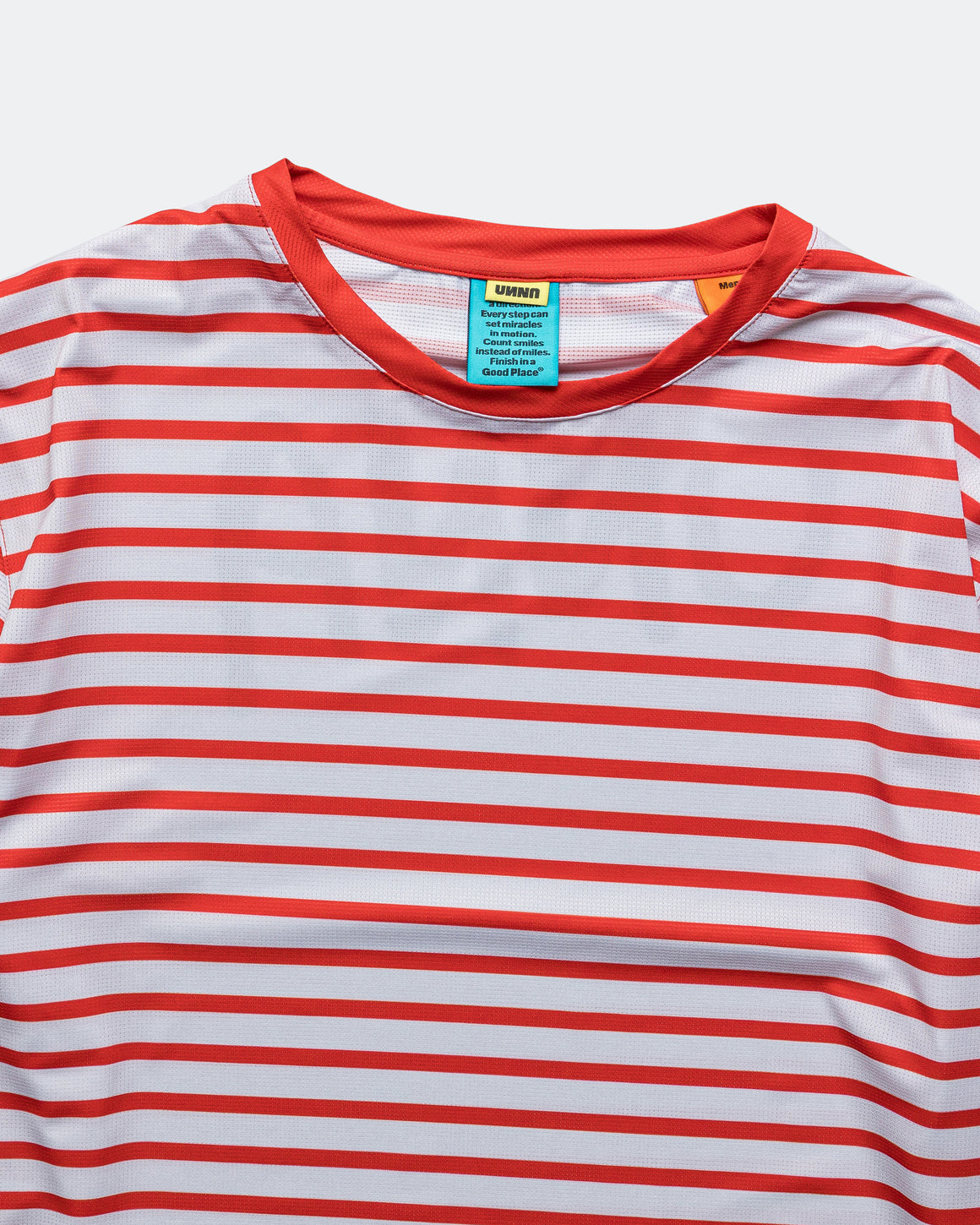 UNNA - Mens Striped LS - White/Red - Up There Athletics
