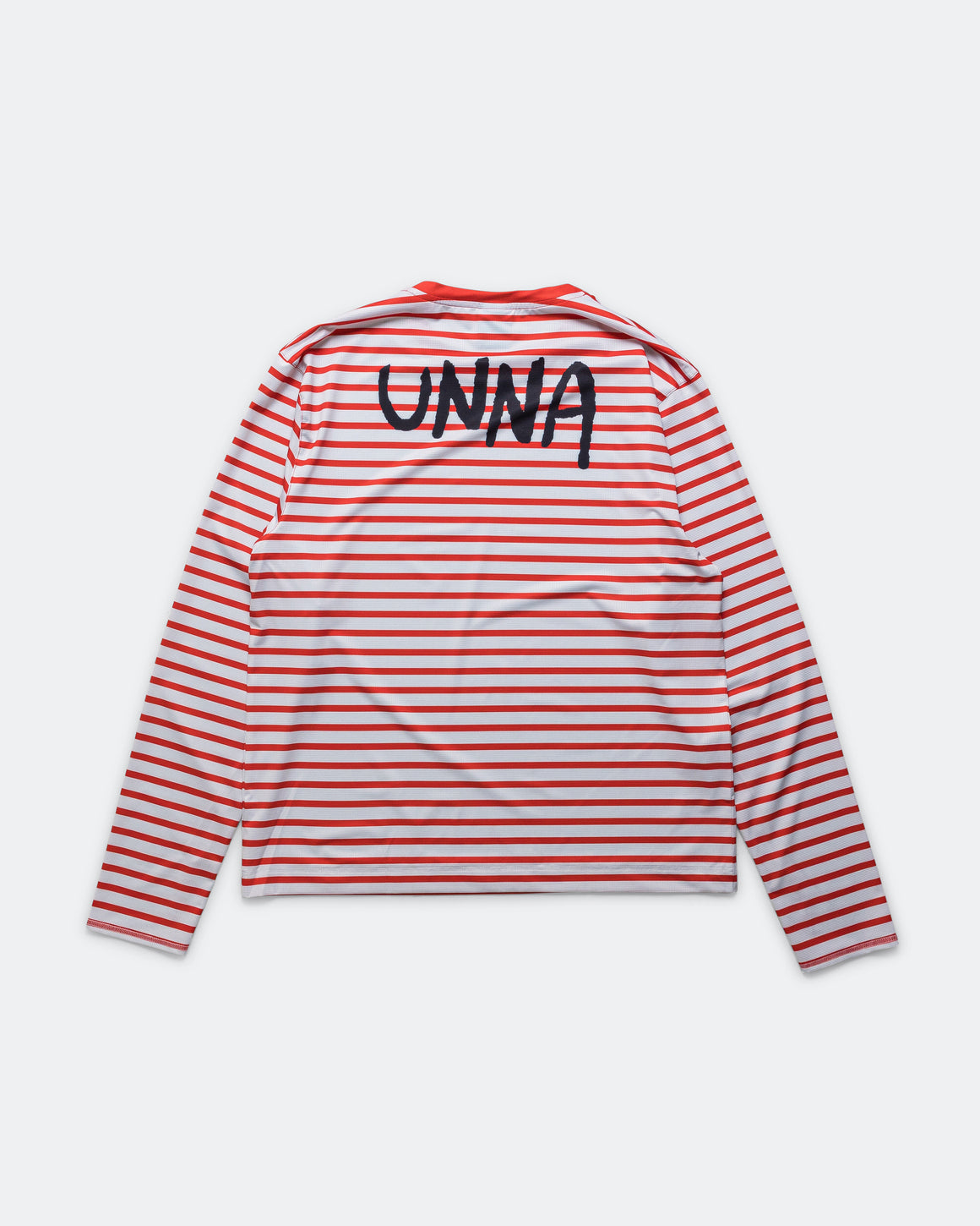 UNNA - Mens Striped LS - White/Red - Up There Athletics