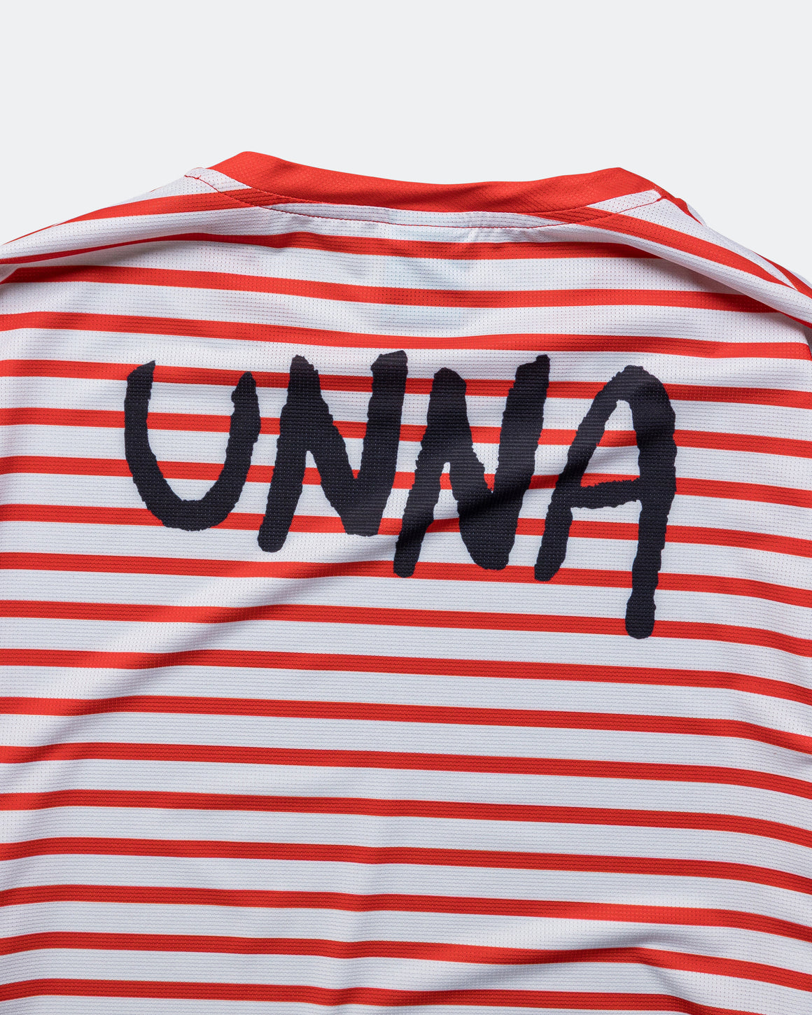 UNNA - Mens Striped LS - White/Red - Up There Athletics