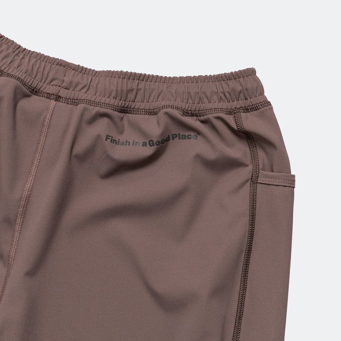 UNNA - Mens Boost Half Tights - Plum Grey - Up There Athletics