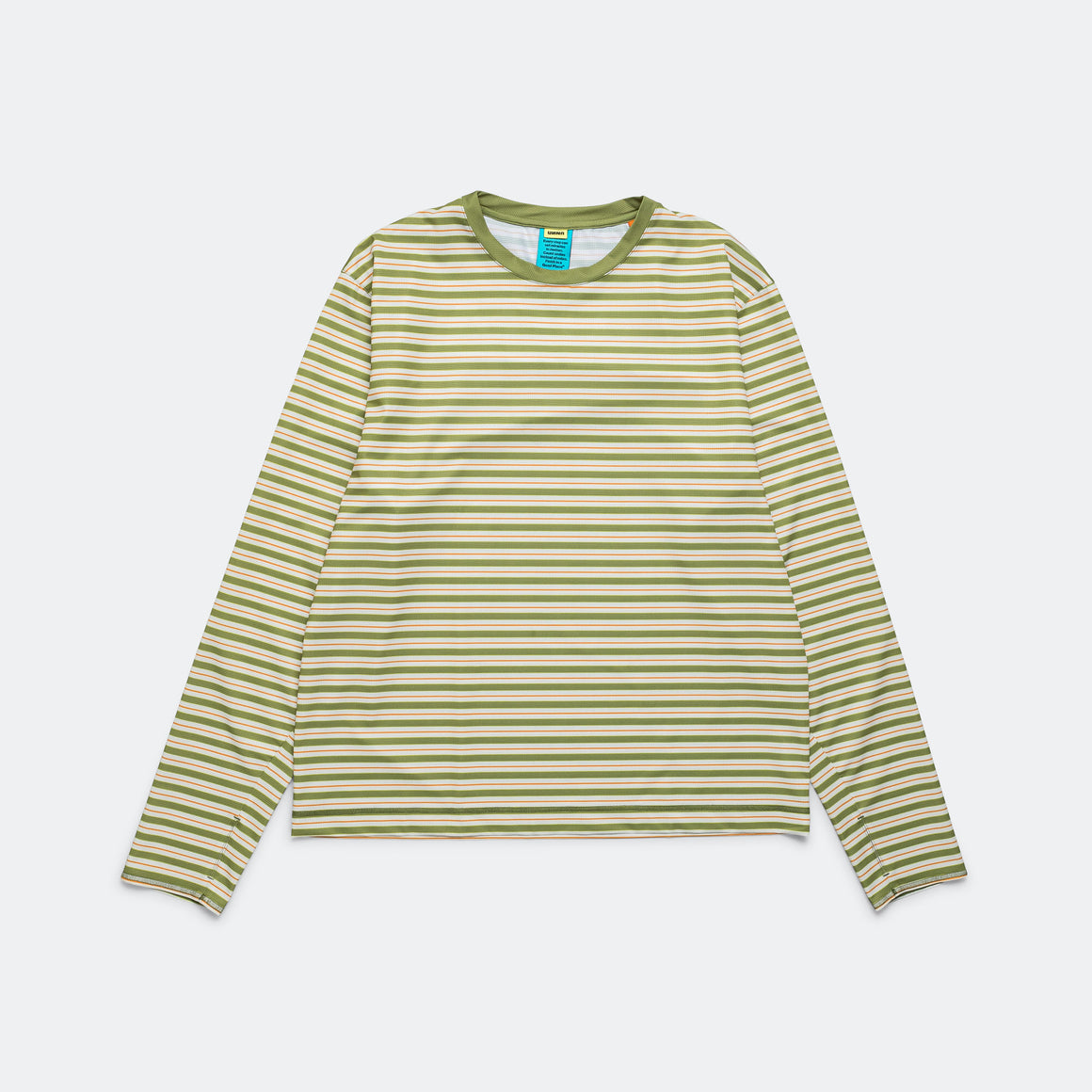 UNNA - Mens Striped LS - Sage Stripe - Up There Athletics