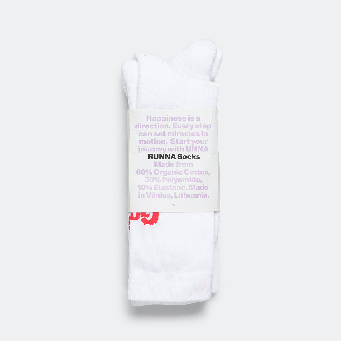 UNNA - RUNNA Socks 2-Pack - Vanilla White - Up There Athletics