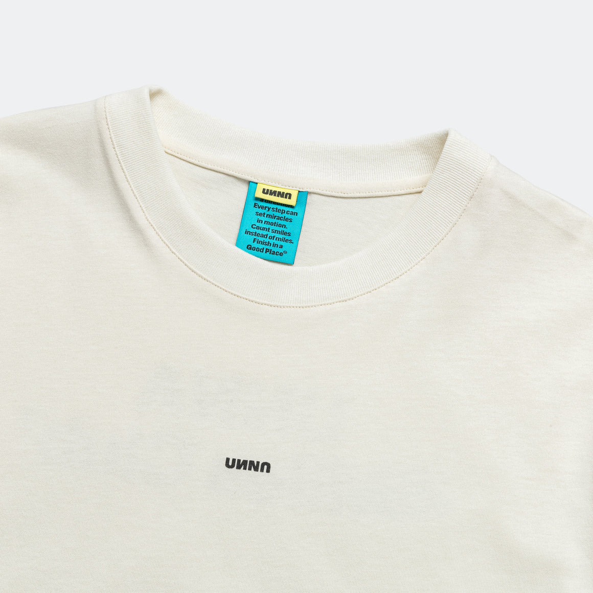 UNNA - Mens Smiles Club Tee - Vanilla White - Up There Athletics