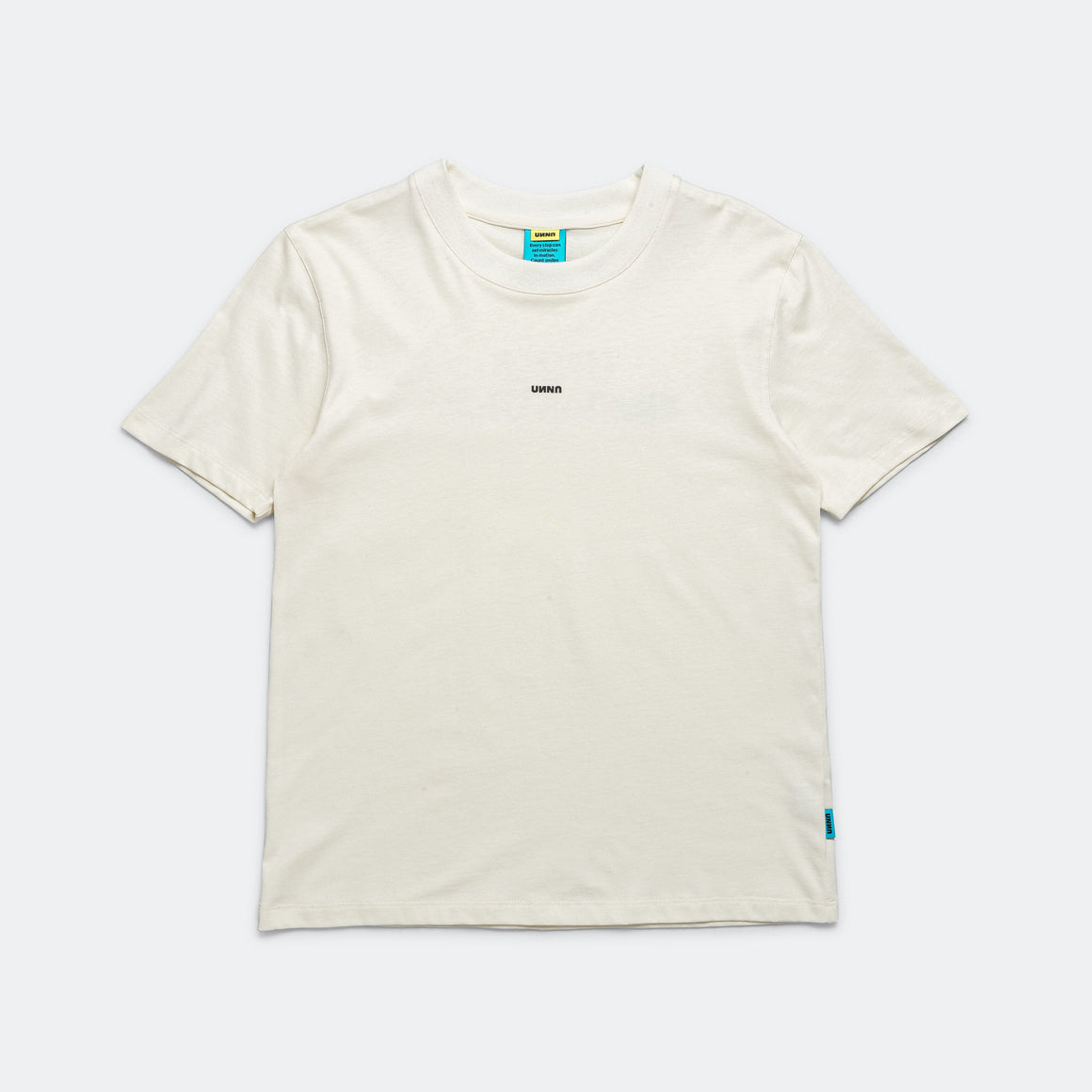 UNNA - Womens Smiles Club Tee - Vanilla White - Up There Athletics