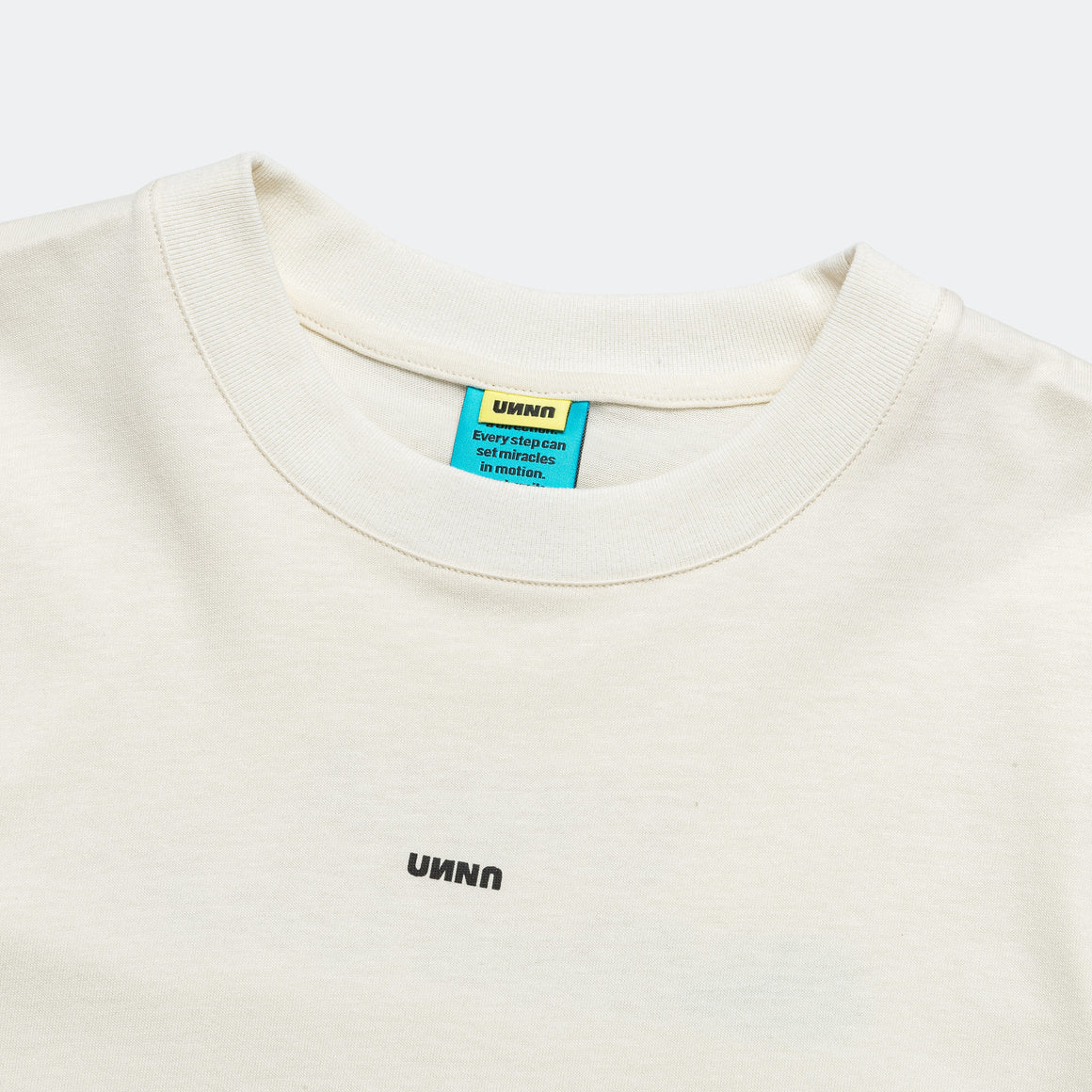UNNA - Womens Smiles Club Tee - Vanilla White - Up There Athletics