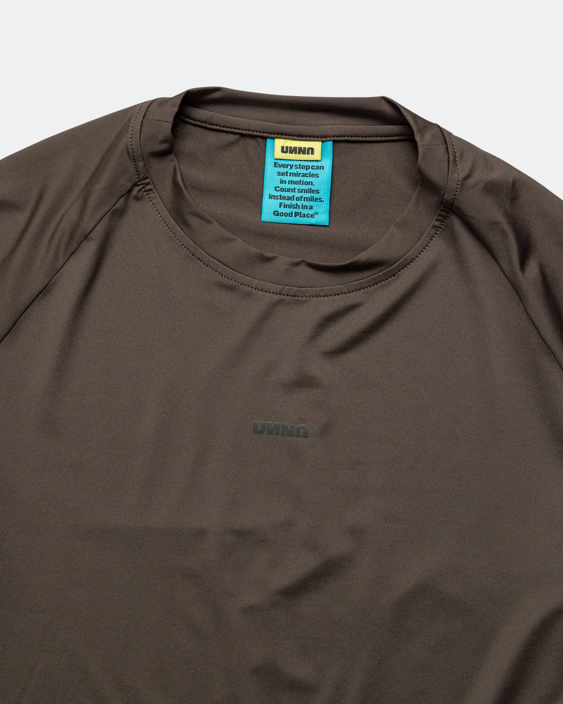 UNNA - Womens Shiny Long Sleeve - Wren Brown - Up There Athletics