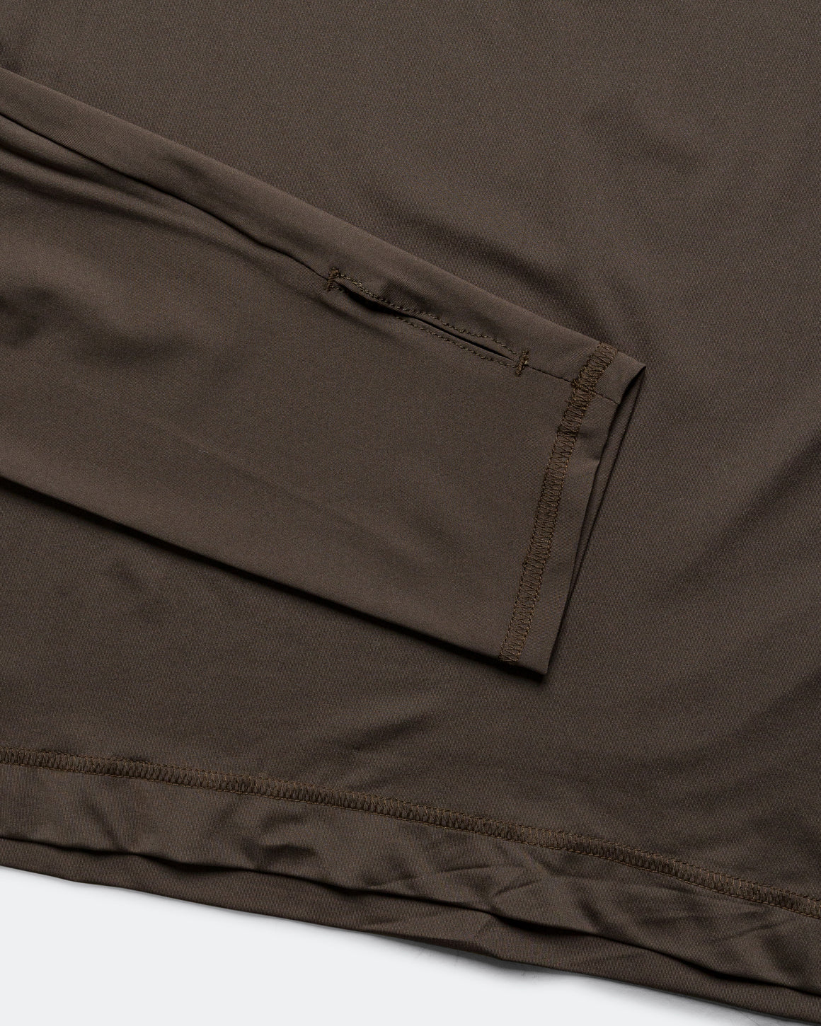 UNNA - Womens Shiny Long Sleeve - Wren Brown - Up There Athletics