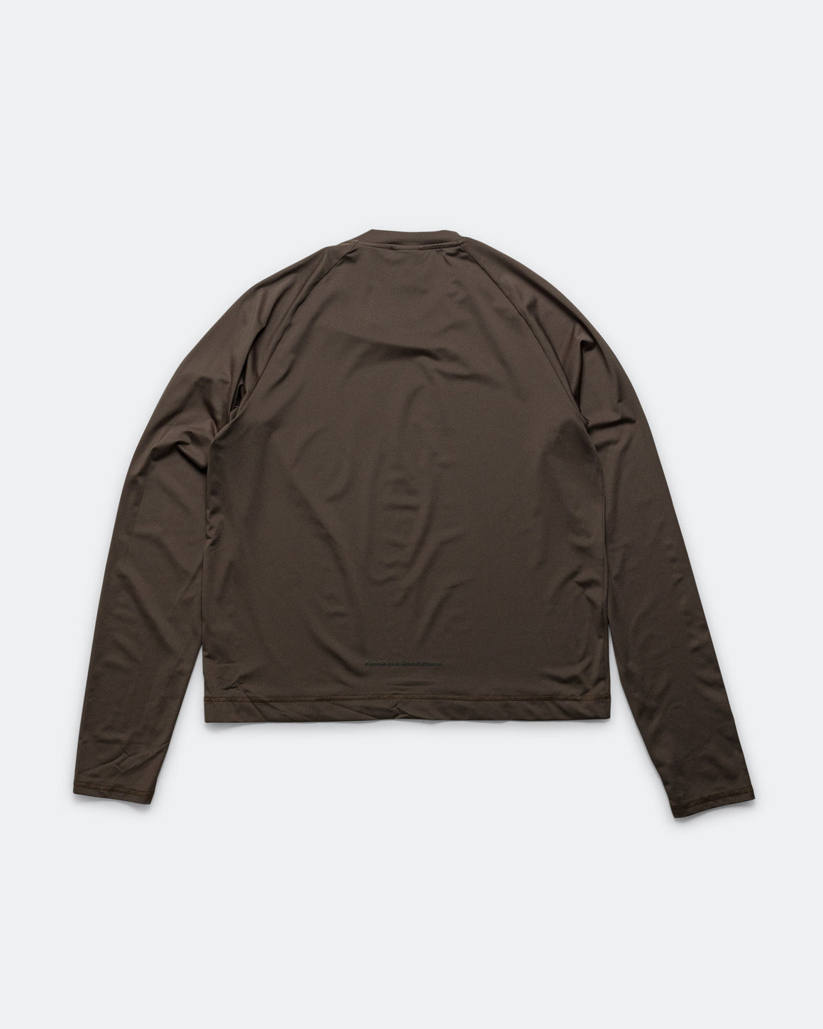 UNNA - Womens Shiny Long Sleeve - Wren Brown - Up There Athletics