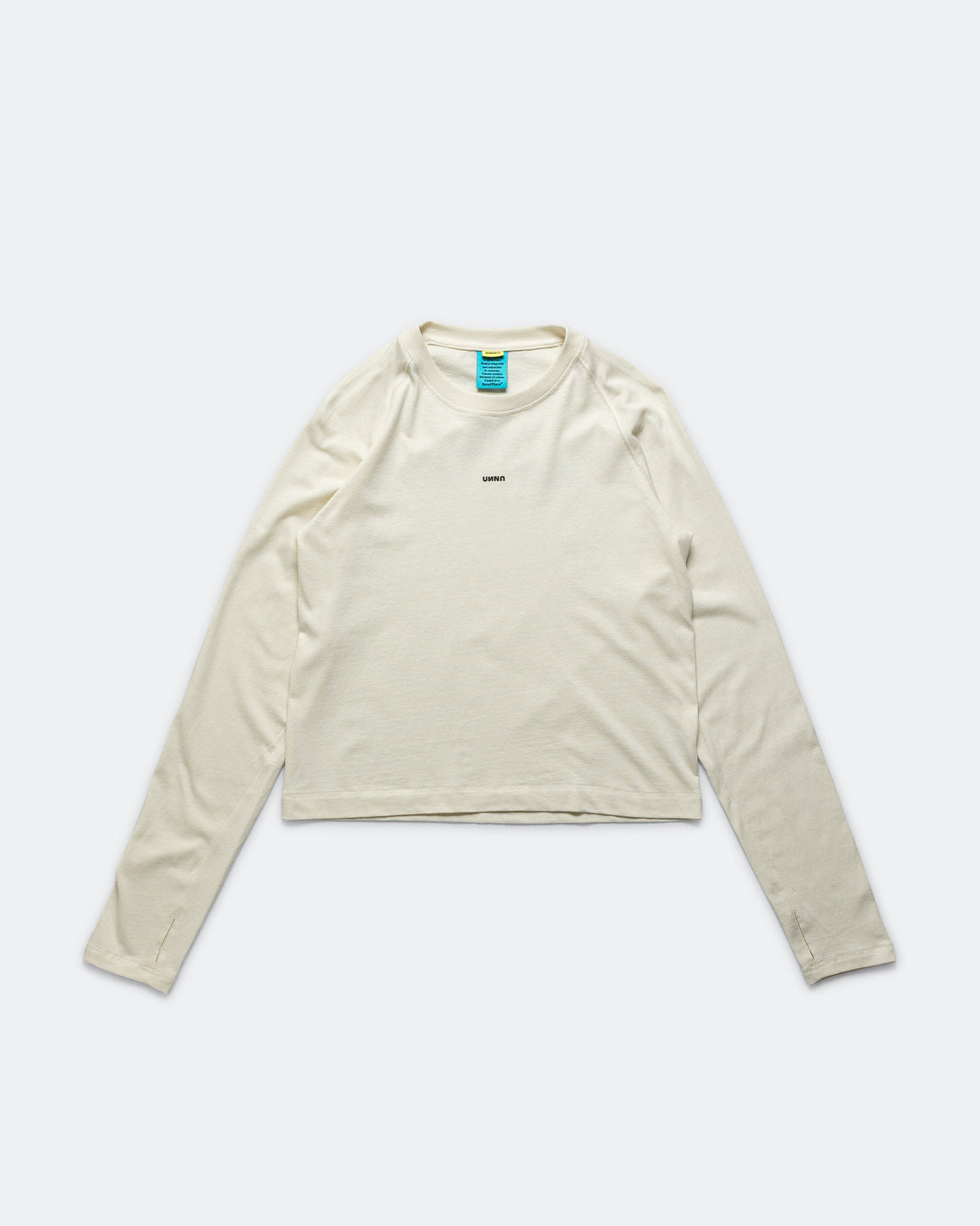 UNNA - Womens Smiles Club Long Sleeve - Vanilla White - Up There Athletics