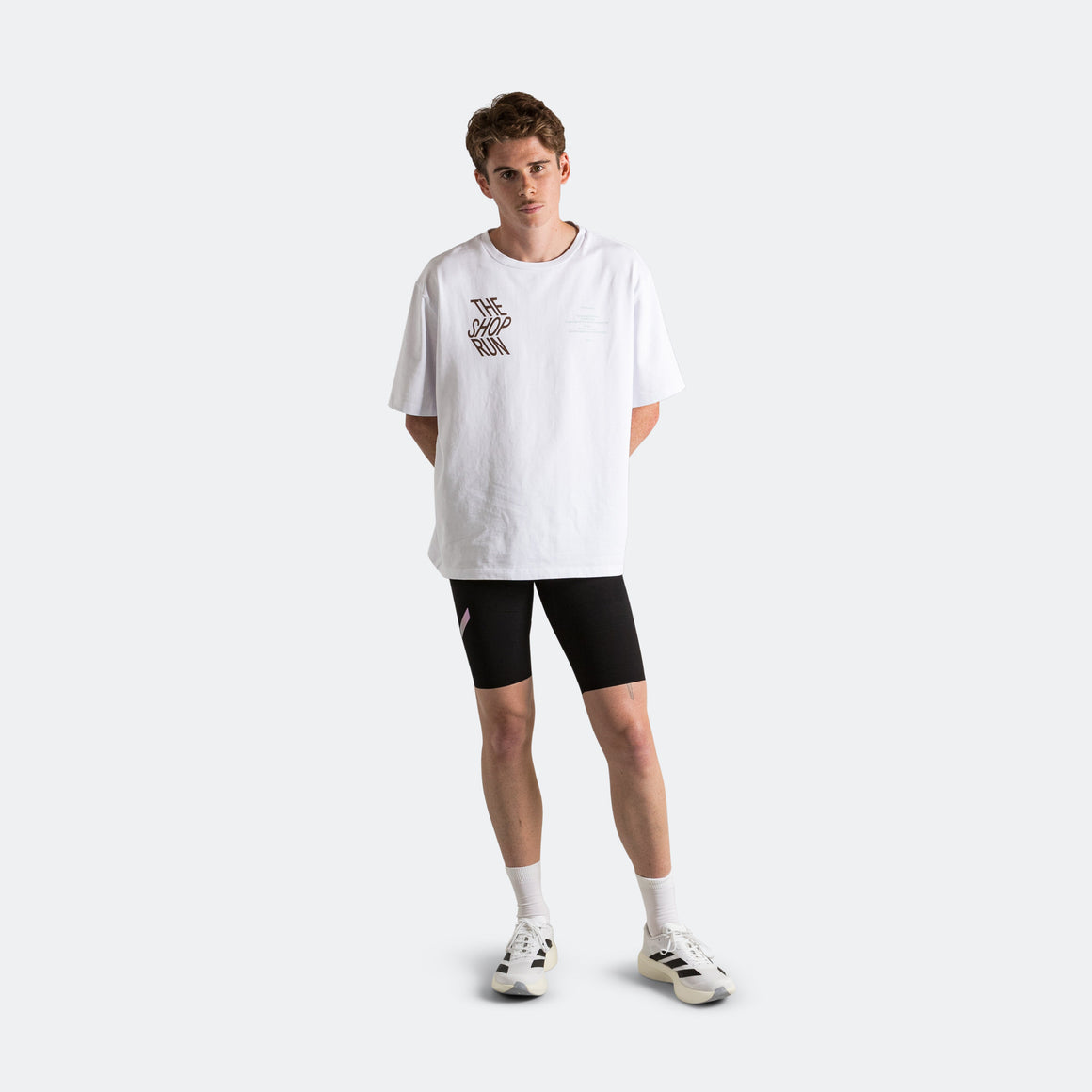 Up There Athletics - Shop Run T-Shirt - White - Up There Athletics