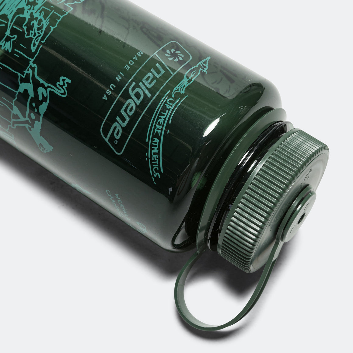 Up There Athletics - Run the 'burbs Nalgene Wide Mouth 1000mL - Jade - Up There Athletics