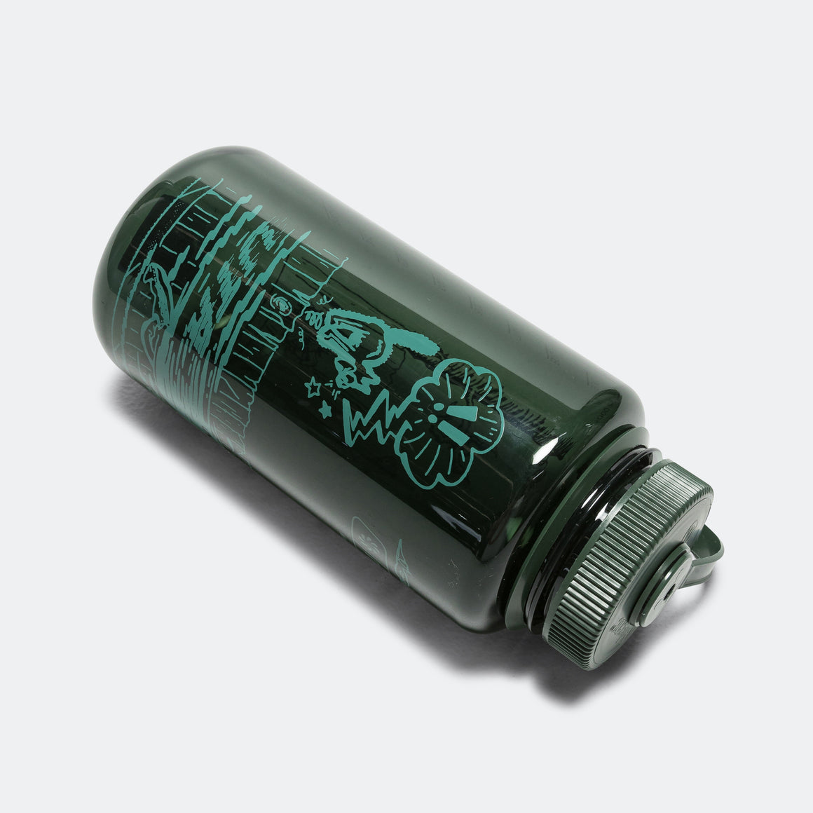 Up There Athletics - Run the 'burbs Nalgene Wide Mouth 1000mL - Jade - Up There Athletics