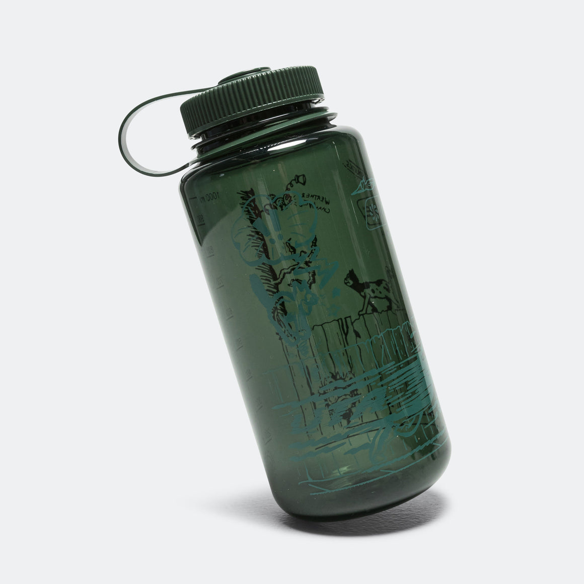 Up There Athletics - Run the 'burbs Nalgene Wide Mouth 1000mL - Jade - Up There Athletics