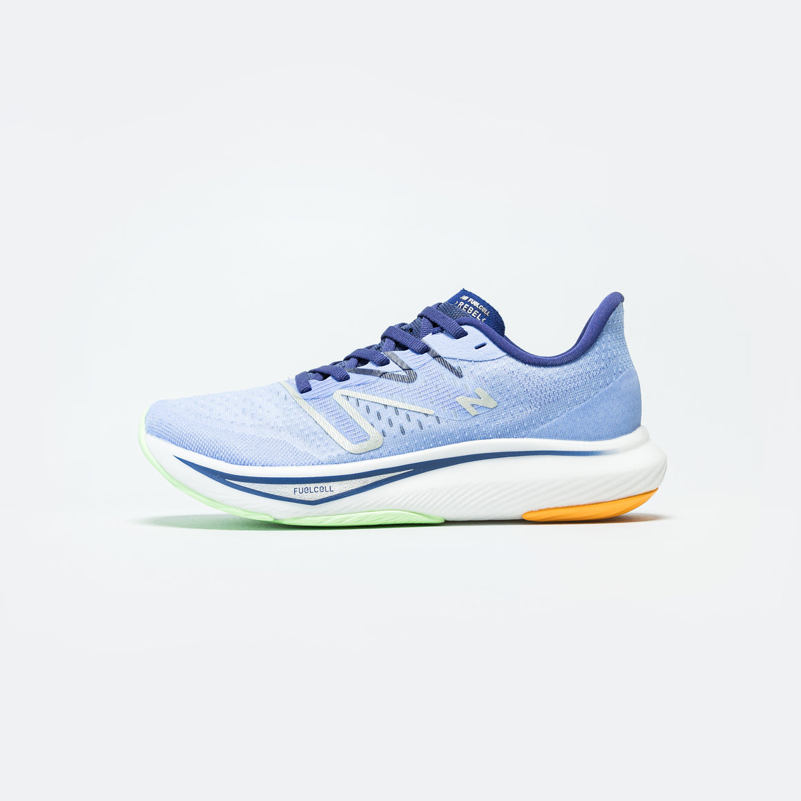New Balance - Womens Fuel Cell Rebel V3 - Lilac/Neon Green - Up There Athletics