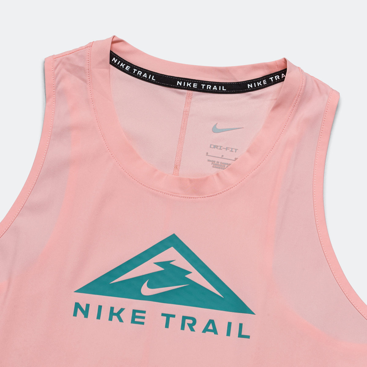 Nike Womens Dri-FIT Trail Tank - Pink Bloom/Mineral Teal