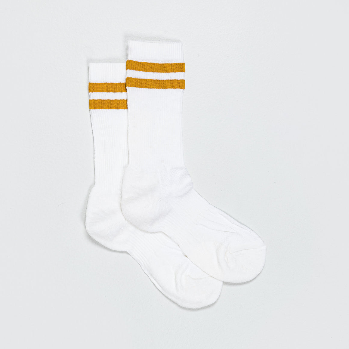 Merino Tube Socks - White/Gold