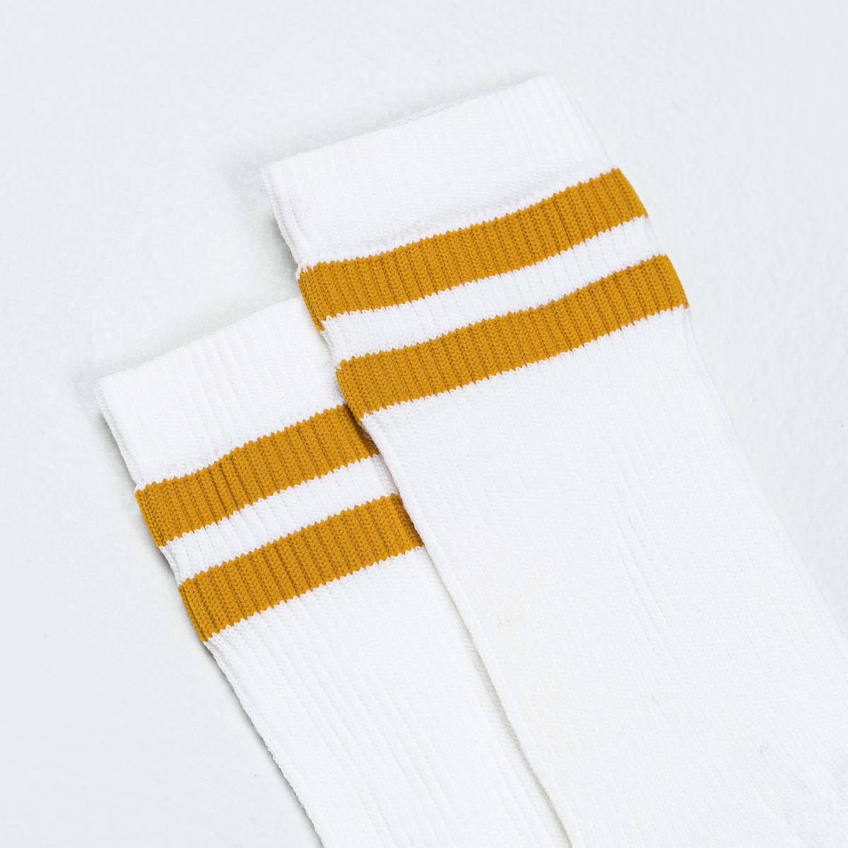 Merino Tube Socks - White/Gold