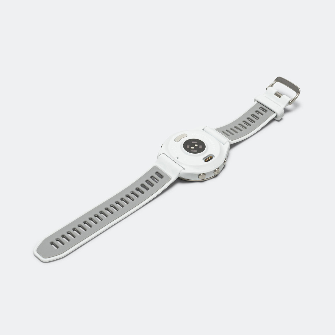 Garmin - Forerunner 965 - Titanium Bezel w/Whitestone Case & Whitestone/Powder Grey Silicone Band - Up There Athletics