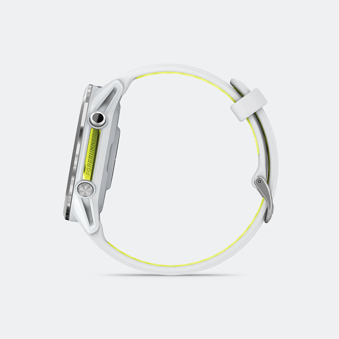 Garmin - Forerunner 970 - Titanium w/Whitestone Case-Whitestone-Translucent amp Yellow Band - Up There Athletics
