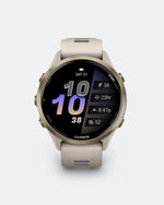Soft Gold Titanium w/French Grey Case-Translucent Indigo Band