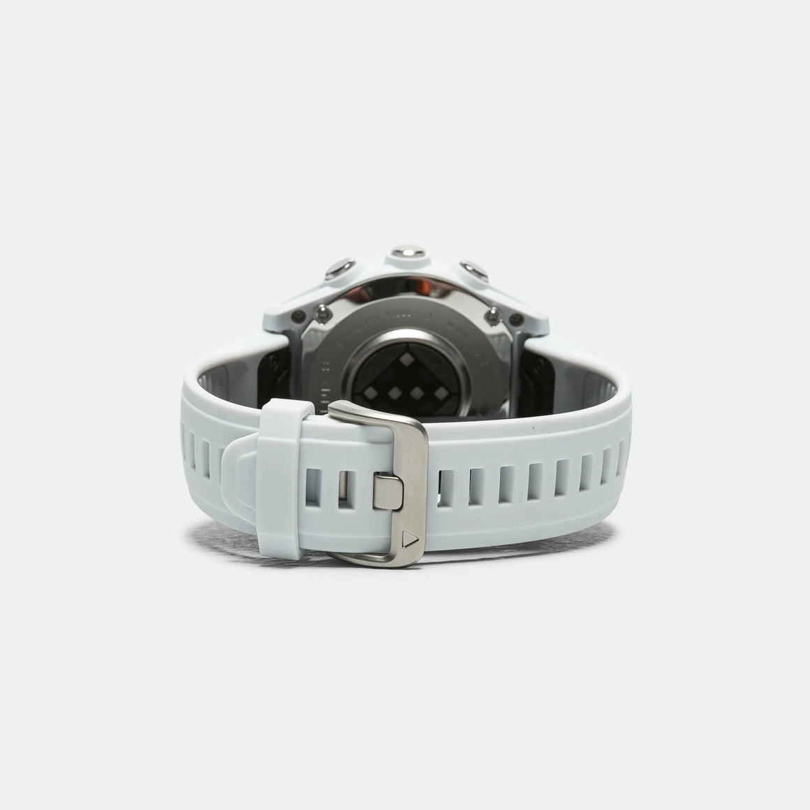 Garmin - fenix 8 - 43mm  AMOLED - Silver w/Whitestone silicone band - Up There Athletics