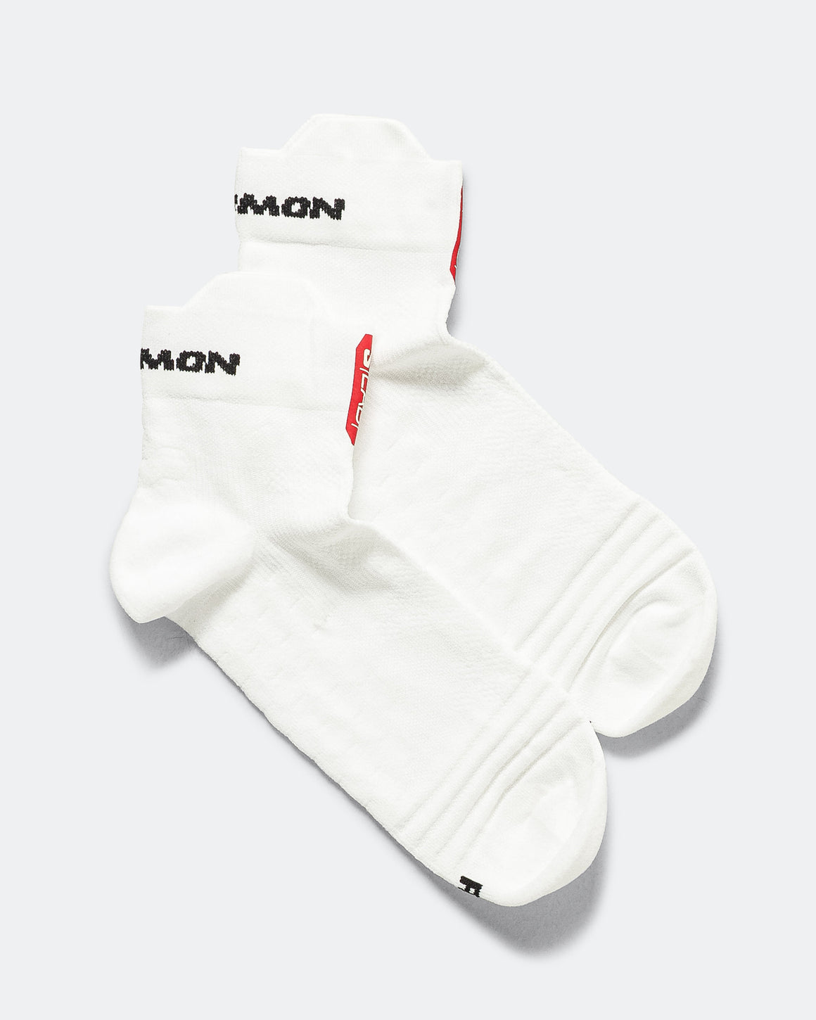 Salomon - S/Lab Glide Ankle Socks - Vanilla Ice/Pompeian Red - Up There Athletics