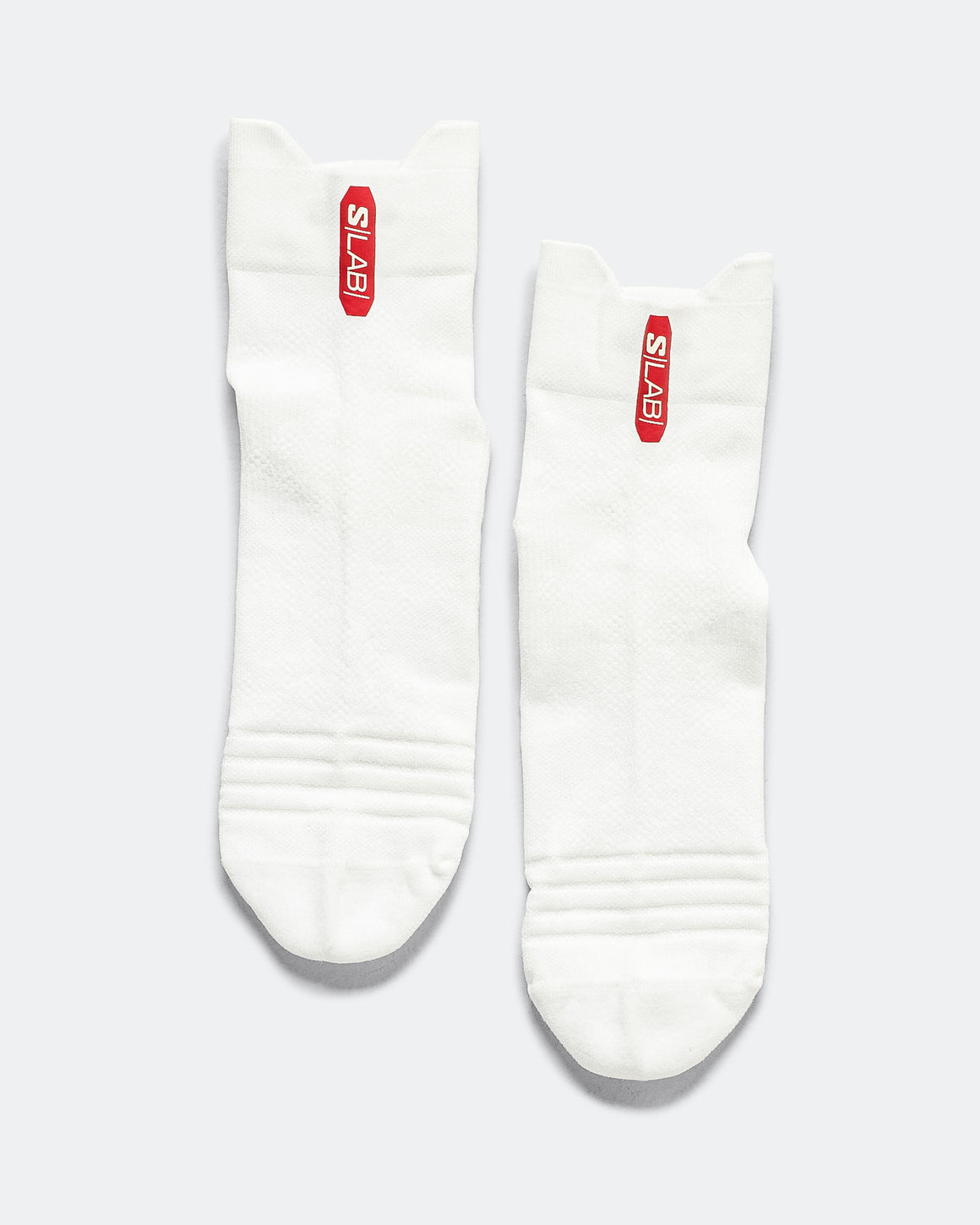 Salomon - S/Lab Glide Ankle Socks - Vanilla Ice/Pompeian Red - Up There Athletics