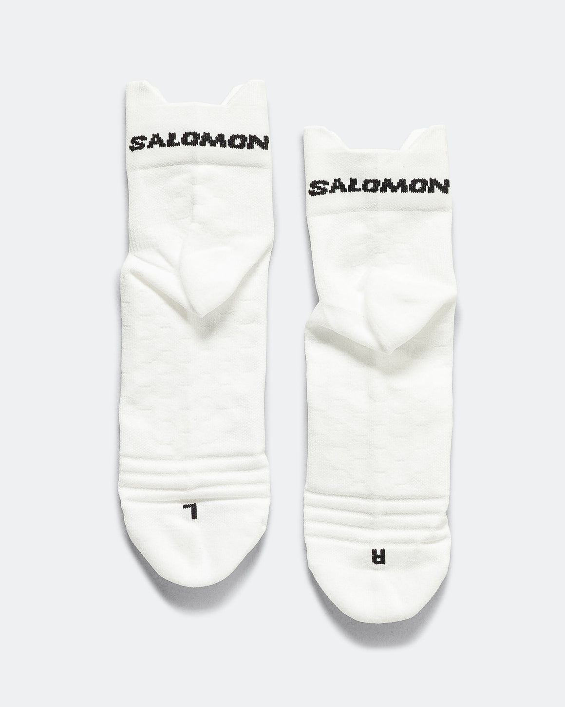 Salomon - S/Lab Glide Ankle Socks - Vanilla Ice/Pompeian Red - Up There Athletics