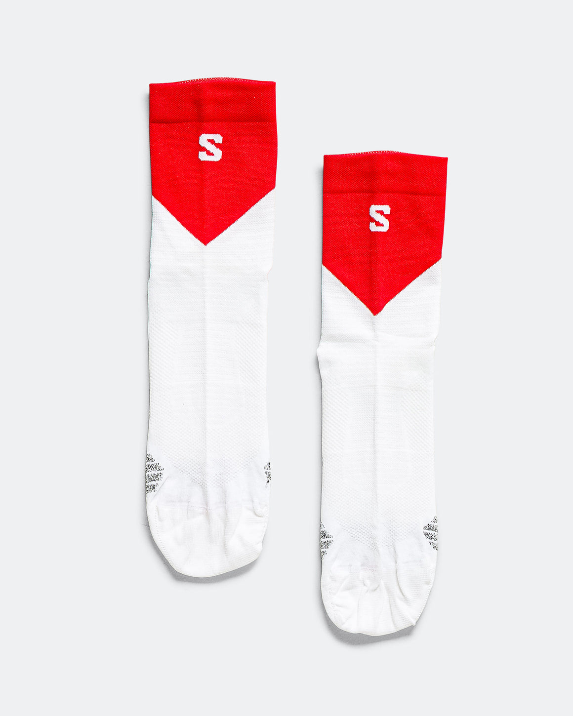 Salomon - S/Lab Phantasm Ankle Socks - White/Fiery Red - Up There Athletics