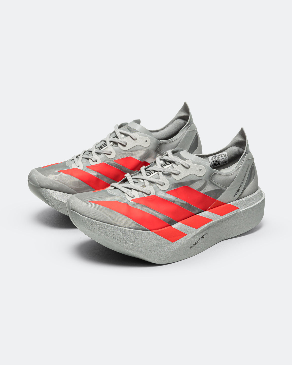 adidas - Adizero Adios Pro Evo 2 - Silver Metallic/Lucid Red-Grey Two - Up There Athletics