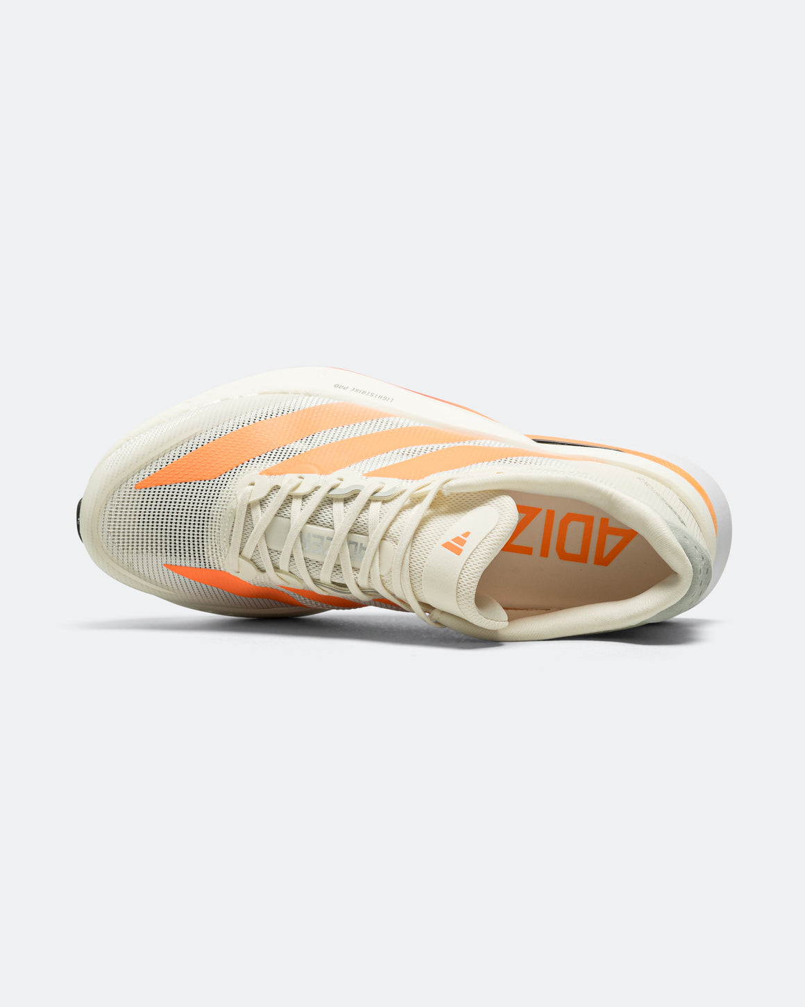 adidas - Mens Adizero Boston 13 - Off White/Lucid Orange-Grey - Up There Athletics