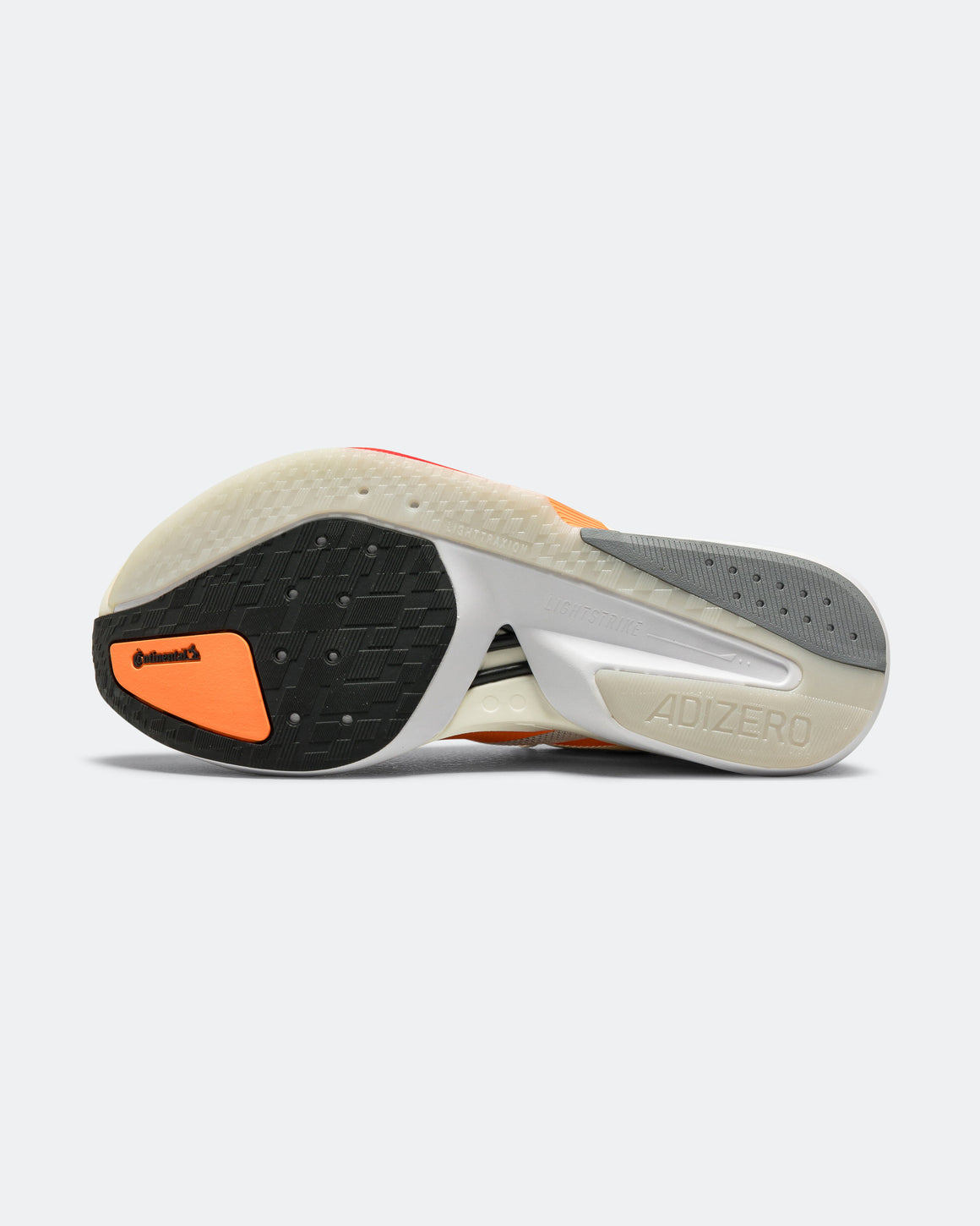 adidas - Mens Adizero Boston 13 - Off White/Lucid Orange-Grey - Up There Athletics